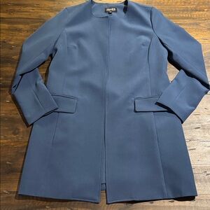 Jones New York Women's Navy Long Blazer